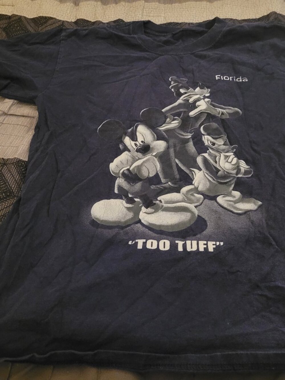 Disney Characters Florida “Too Tuff” Black Graphic T-Shirt – Bold Disney Parks S